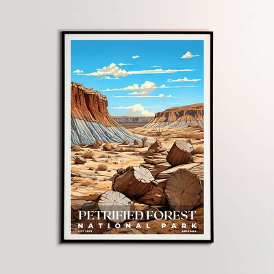 Petrified Forest National Park Poster, Travel Art, Office Poster, Home Decor | S7 - image2